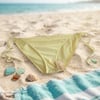 Kadın Plaj Giyim Sarı Renk İpli Bikini Alt BB2626