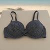 Kadın Plaj Giyim Siyah Renk Desenli Bikini Üst BB2570