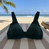 Kadın Plaj Giyim Yeşil Renk Kalın Askılı Bikini Üst BB2584