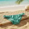 Kadın Plaj Giyim Yeşil Renk Puantiyeli Bikini Alt BB2623