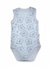 Baby Too Ayıcık Desen Zıbın Mavi