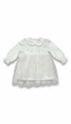 Mini Day Dantelli Elbise Ekru