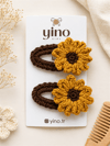 Yino Amigurumi Ayçiçek Toka Kahve