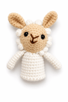 Yino Amigurumi Kuzu Parmak Kukla Krem