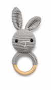 Yino Amigurumi Tavşan Çıngırak Gri