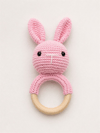 Yino Amigurumi Tavşan Çıngırak Pembe