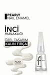 Flormar Sedefli Parlak Oje (Beyaz) - Pearly Nail Enamel - PL201 Luxury White - 8682536035422