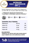 Nutraxin Magnezyum Daily 250 Mg 60 Tablet - Magnesium, D3, K2, B6