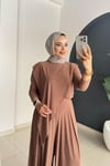 Asi̇metri̇k Pantolonlu Takım | Camel