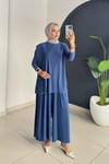 Asi̇metri̇k Pantolonlu Takım | İ̇̇ndi̇go