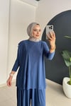 Asi̇metri̇k Pantolonlu Takım | İ̇̇ndi̇go