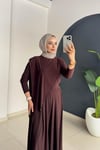 Asi̇metri̇k Pantolonlu Takım | Kahve