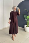 Asi̇metri̇k Pantolonlu Takım | Kahve