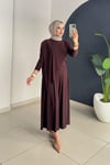 Asi̇metri̇k Pantolonlu Takım | Kahve