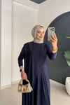Asi̇metri̇k Pantolonlu Takım | Laci̇vert