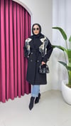 Astarlı Kaşe Kaban | Siyah