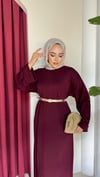Bel Bağlamalı Oysh Elbise | Bordo