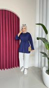 Bel Bağlamalı Oysh Tunik | Lacivert