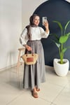 Beli Lastikli Cepli Etek | Haki