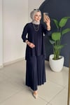 Berilyum Pantolonlu Takım | Lacivert