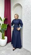 Denim Elbise | Koyu Kot
