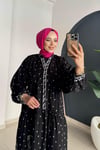 Desenli Elbise | Siyah & Beyaz