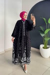 Desenli Elbise | Siyah & Beyaz