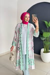 Desenli̇ Ki̇mono | Pembe
