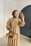 Düz Kat Kat Elbise | Taş