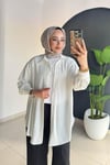 Keten Gömlek Tuni̇k | Beyaz