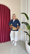 Kürk Detaylı Kot Ceket | Denim