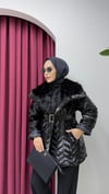Kürk Yakalı Mont | Siyah