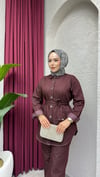 Luna Denim Takım | Bordo