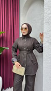 Luna Denim Takım | Kahve
