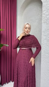 Nora Dantel Elbise | Bordo