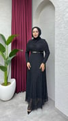 Nora Dantel Elbise | Siyah