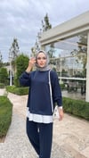 Piliseli İçlik Detaylı Oysh Takım | Lacivert