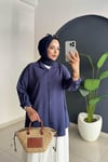 Tencel Gömlek | Laci̇vert