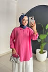 Tencel Gömlek | Pembe