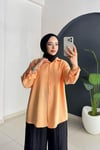 Tencel Gömlek | Turuncu