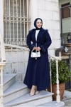Tüylü Krep Abaya | Lacivet