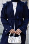 Tüylü Krep Abaya | Lacivet