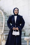 Tüylü Krep Abaya | Lacivet
