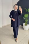 Yanları Cepli Takım | Lacivert