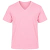 Pembe Kısa Kol V Yaka Tişört