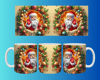 Yılbaşı ve Noel Konseptli Kupa – Renkli Özel Baskı Tasarım