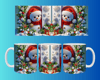 Yılbaşı ve Noel Konseptli Kupa – Renkli Özel Baskı Tasarım