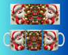 Yılbaşı ve Noel Konseptli Kupa – Renkli Özel Baskı Tasarım