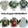 192 Sayfa Orta Boy İsim Baskılı Ciltli Varak Yaldızlı Deri Ciltli Yasin Kitabı (Desen1) Beyaz