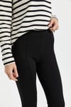 Siyah Fermuar Detaylı Tayt Leggings